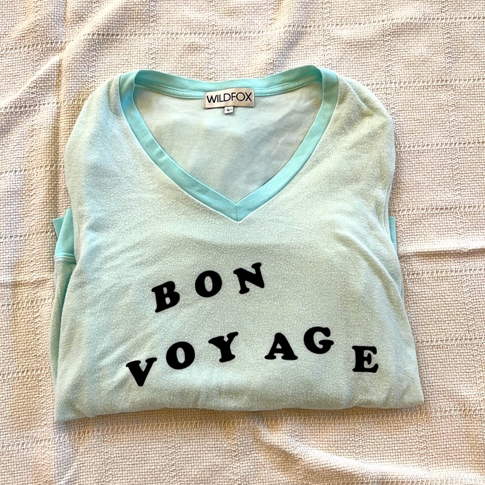 Wildfox pullover V neck sweater